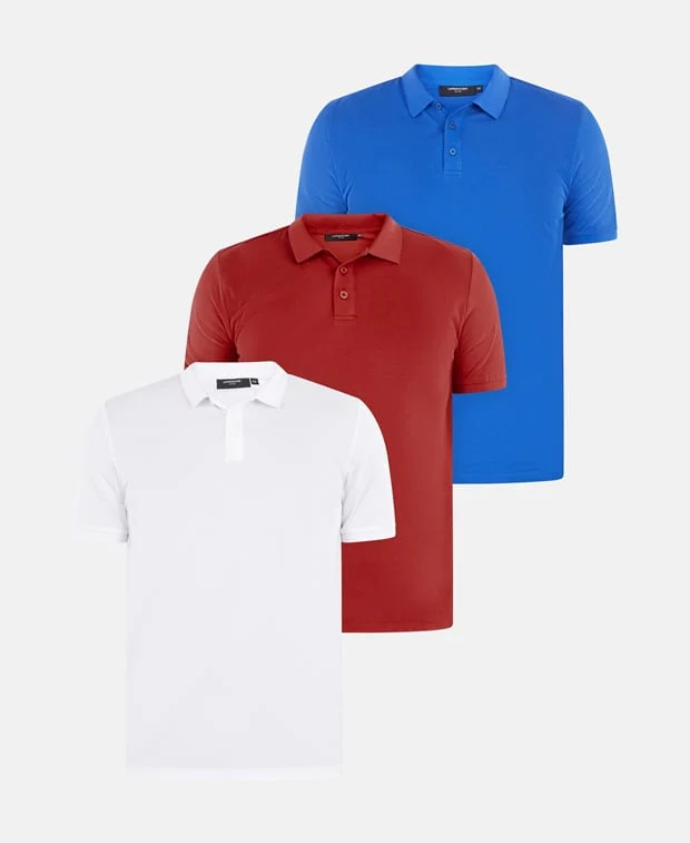 Poloshirt, 3er-Pack