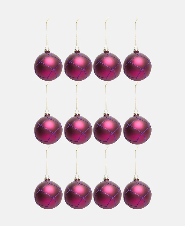 Weihnachtskugeln, 12-teilig