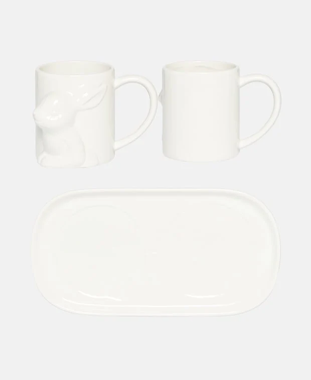 2er Set Kaffeetassen mit Untertasse