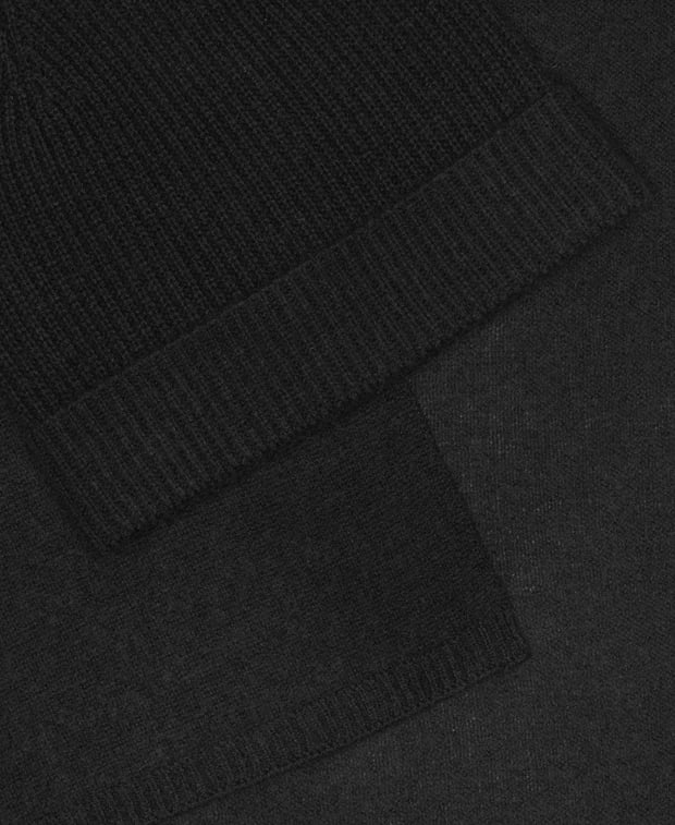 Kaschmir-Set aus Mütze und Schal - Image 2