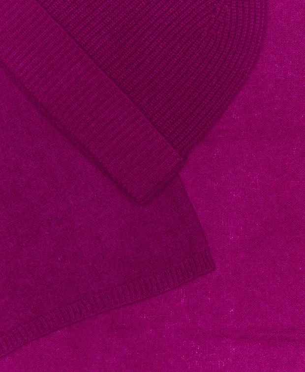 Kaschmir-Set aus Mütze und Schal - Image 2
