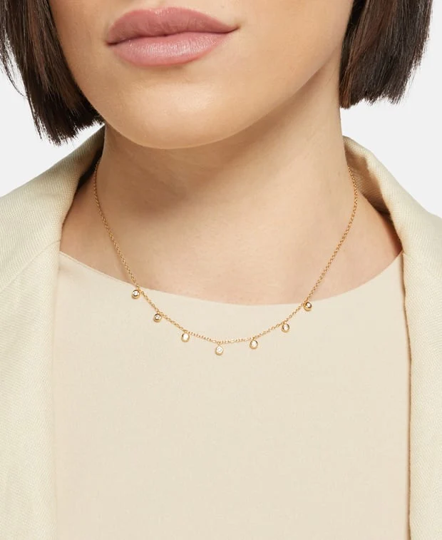 Halskette mit Diamantanhänger - Image 3