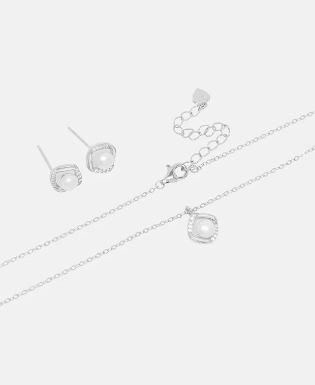 Set aus Halskette und Ohrstecker - Image 2