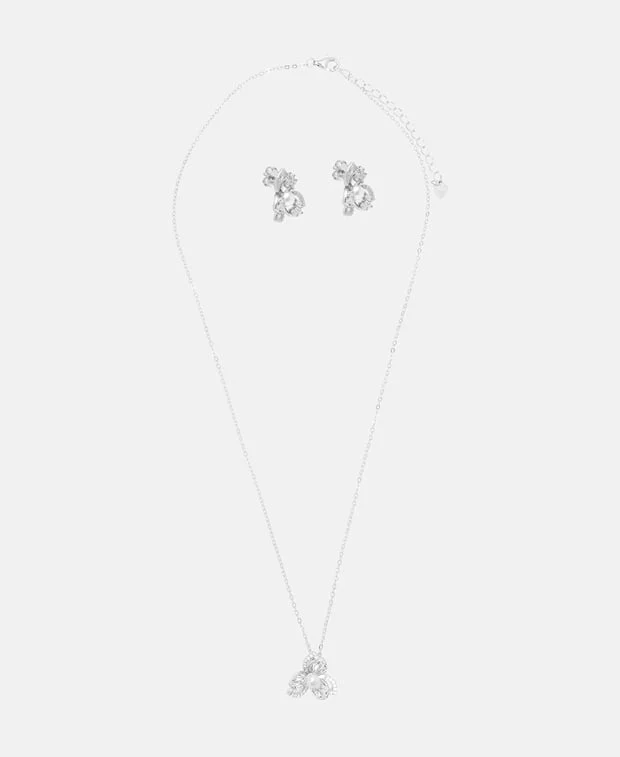 Set aus Halskette und Ohrstecker
