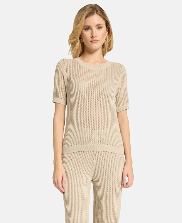 Kurzarmpullover