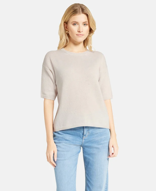 Kurzarmpullover