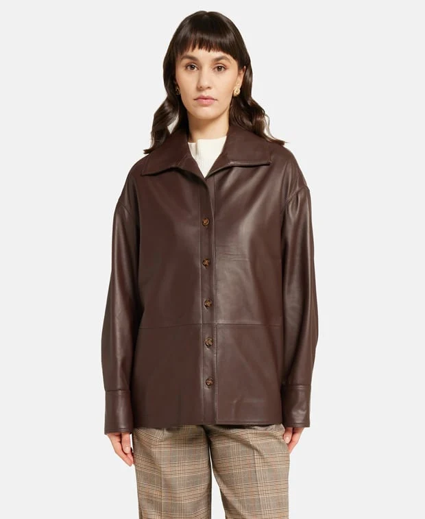 Leder-Shacket