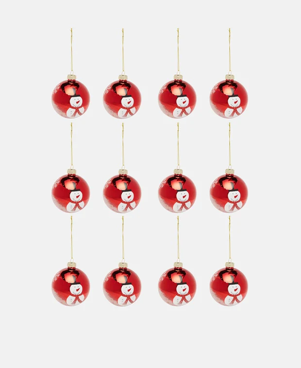 Weihnachtskugeln, 12er-Set