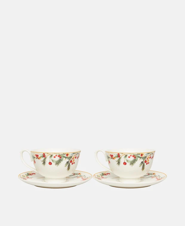 2er Set Kaffeetassen mit Untertasse - Image 2