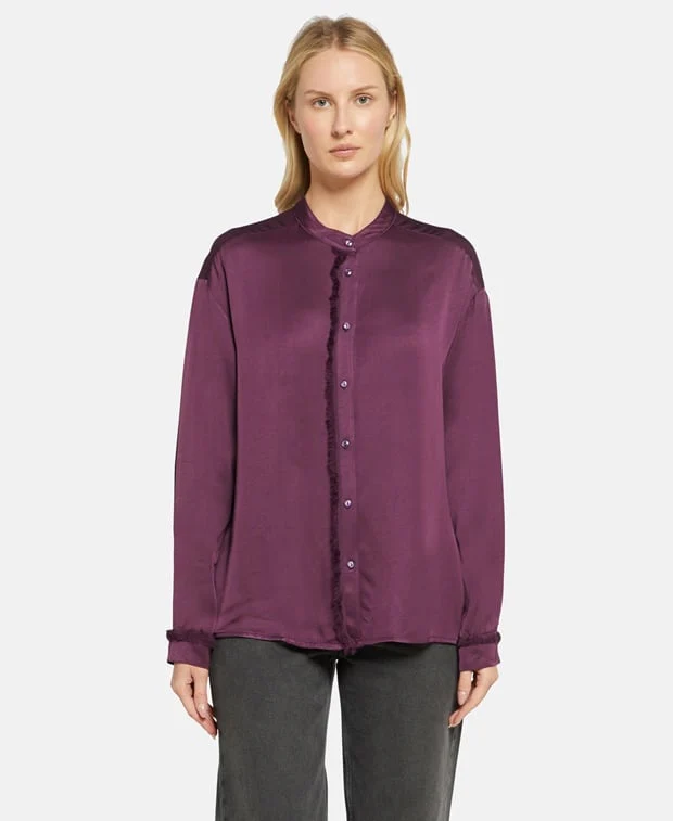 Satinbluse