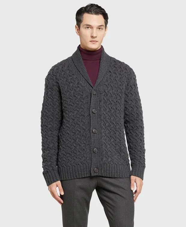 Woll-Strickjacke